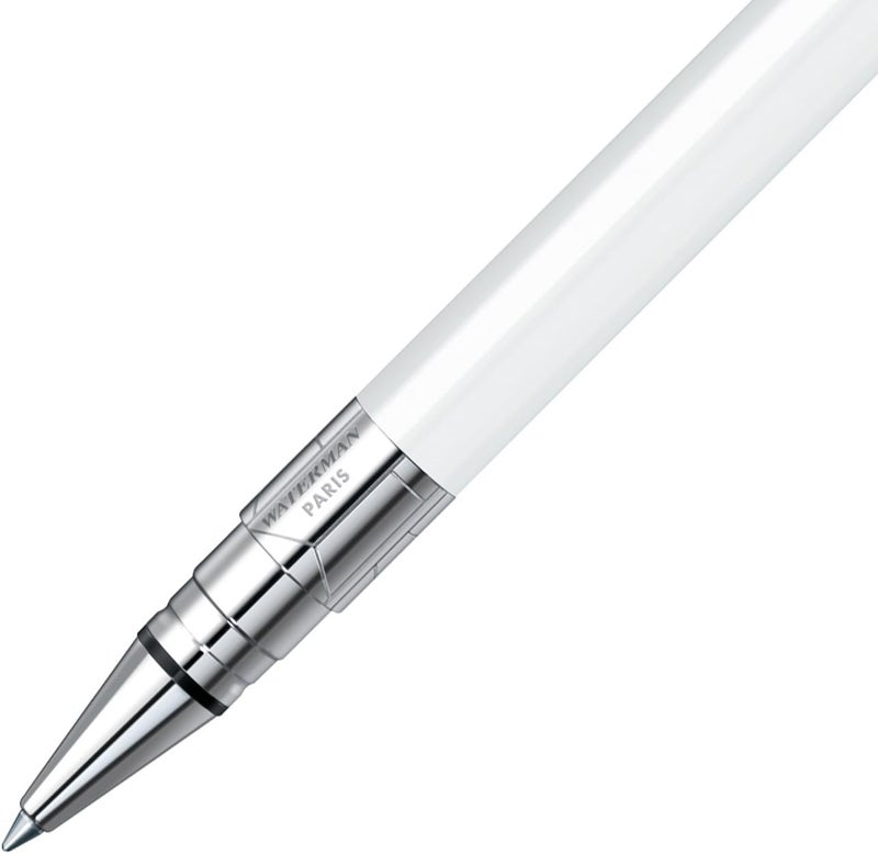 Waterman Perspective White Rollerball Pen with Fine Black Refill - Image 4